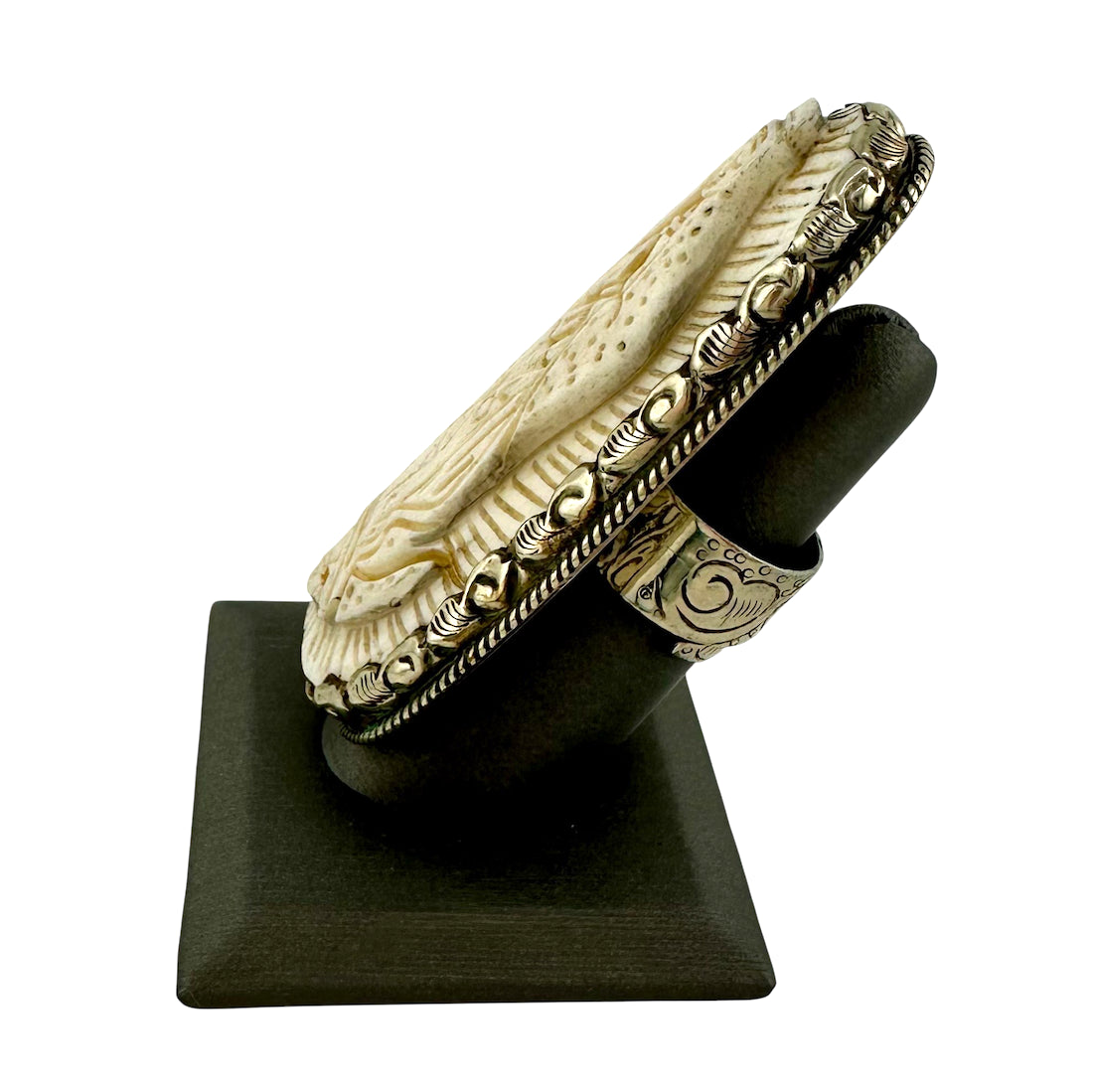Large Madonna Ring set in Tibetan Silver
