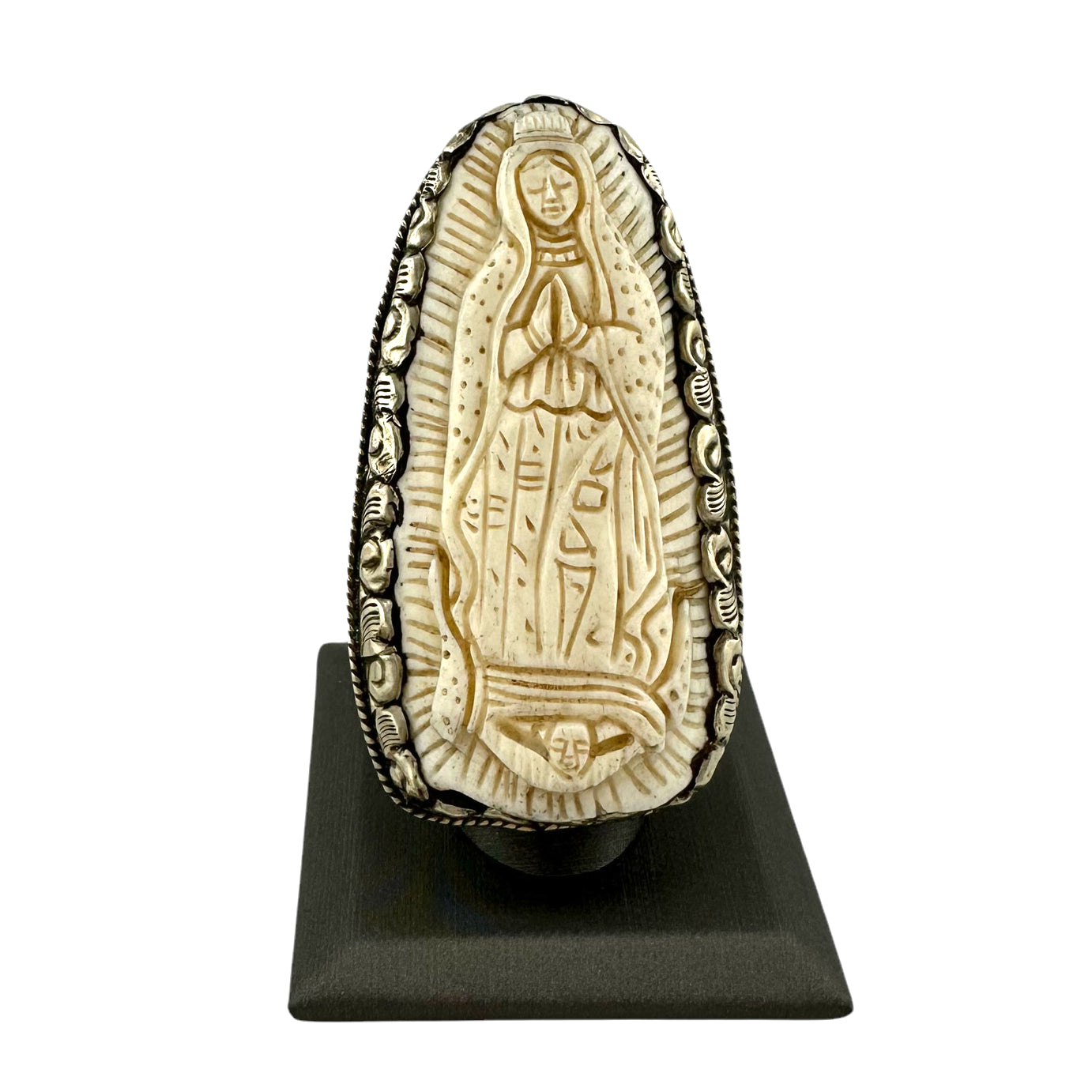 Large Madonna Ring set in Tibetan Silver