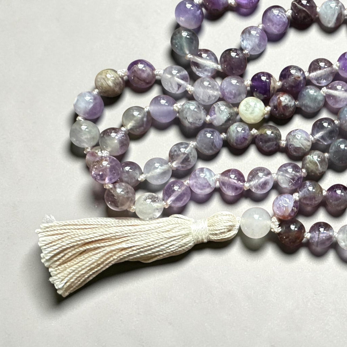 Amethyst Hand Knotted Mala