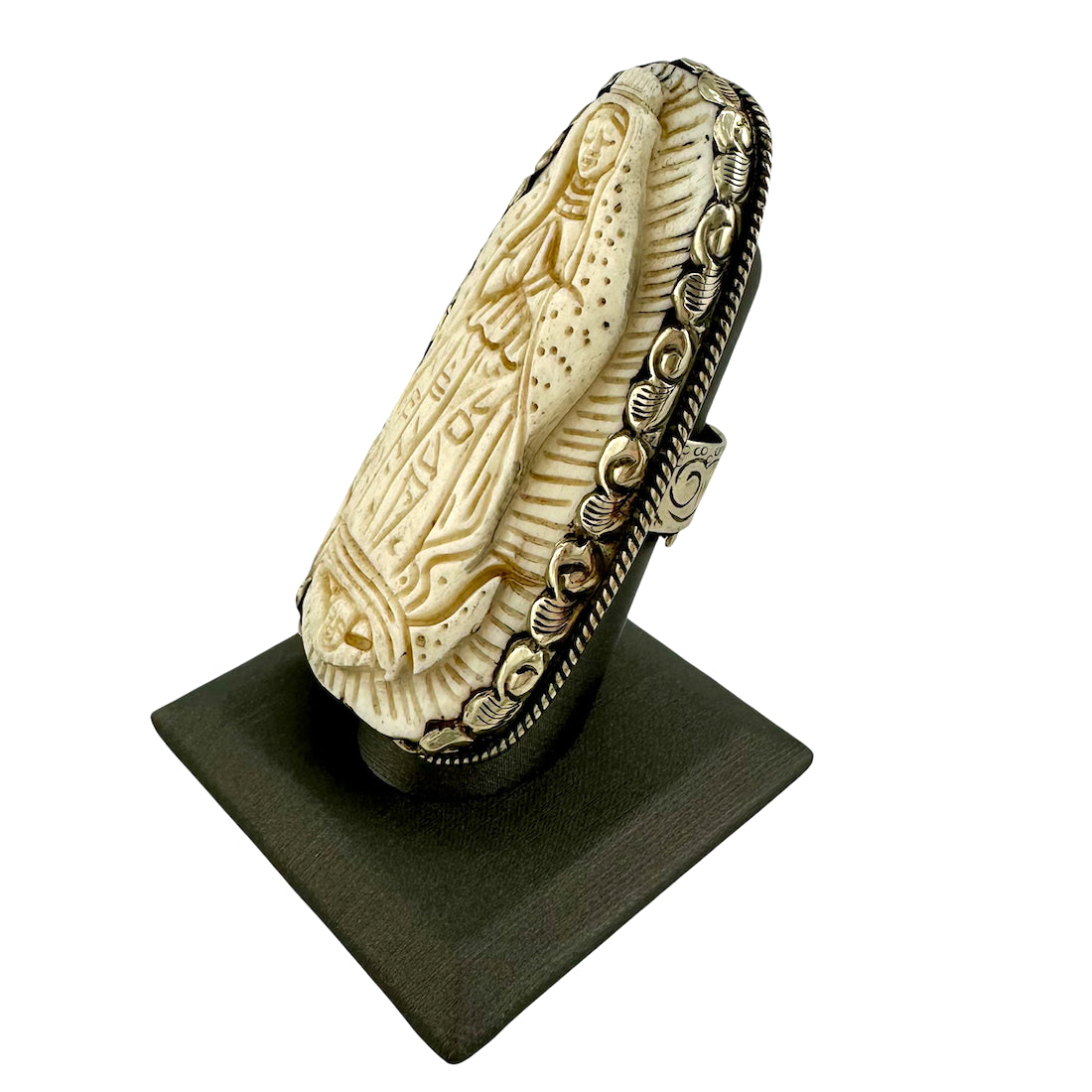 Large Madonna Ring set in Tibetan Silver