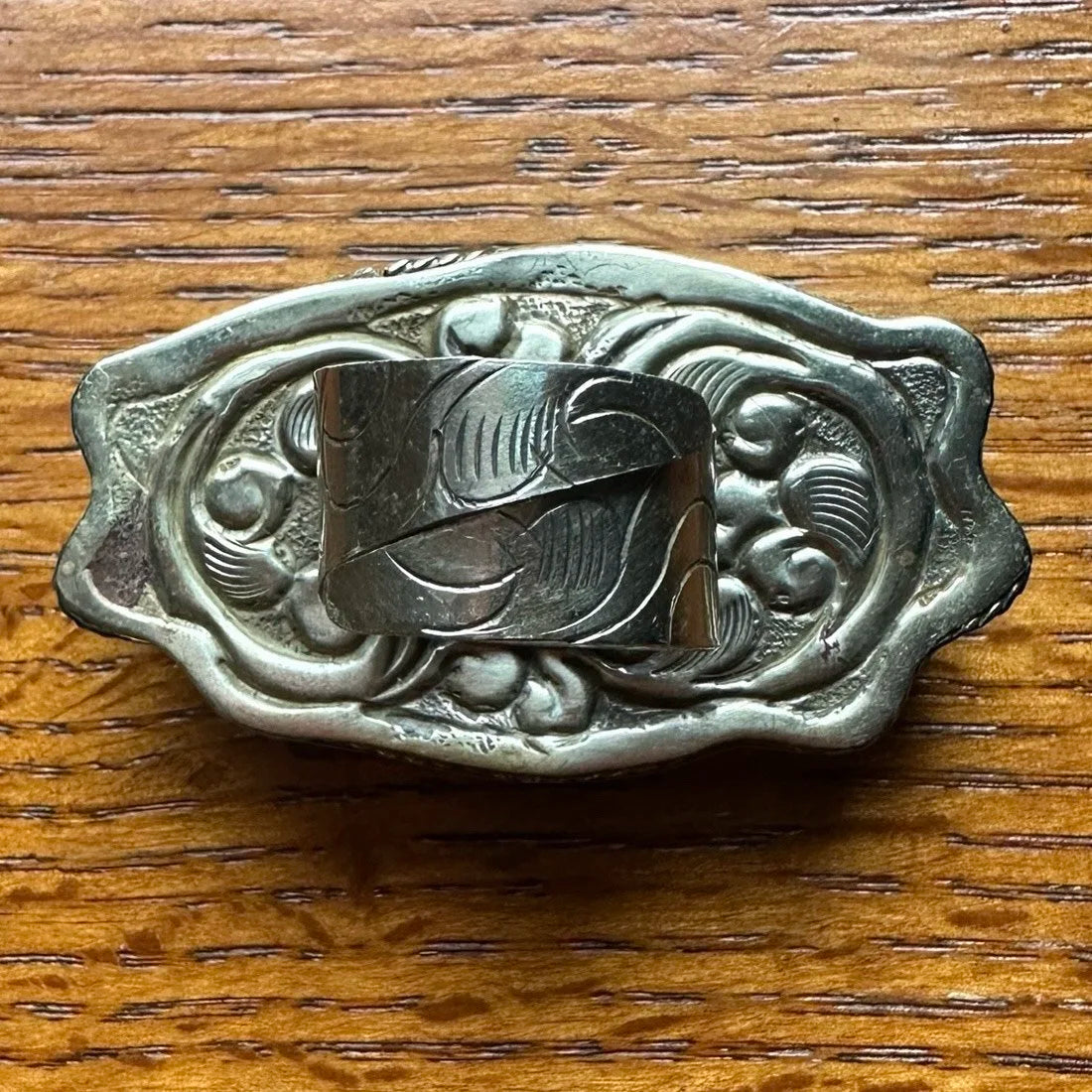 Tibetan Silver Green Aventurine Lotus Ring