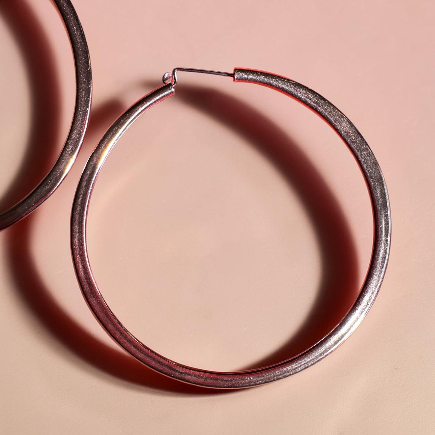 Handmade Copper Hoop Earrings – Classic Solid Copper Three Inch