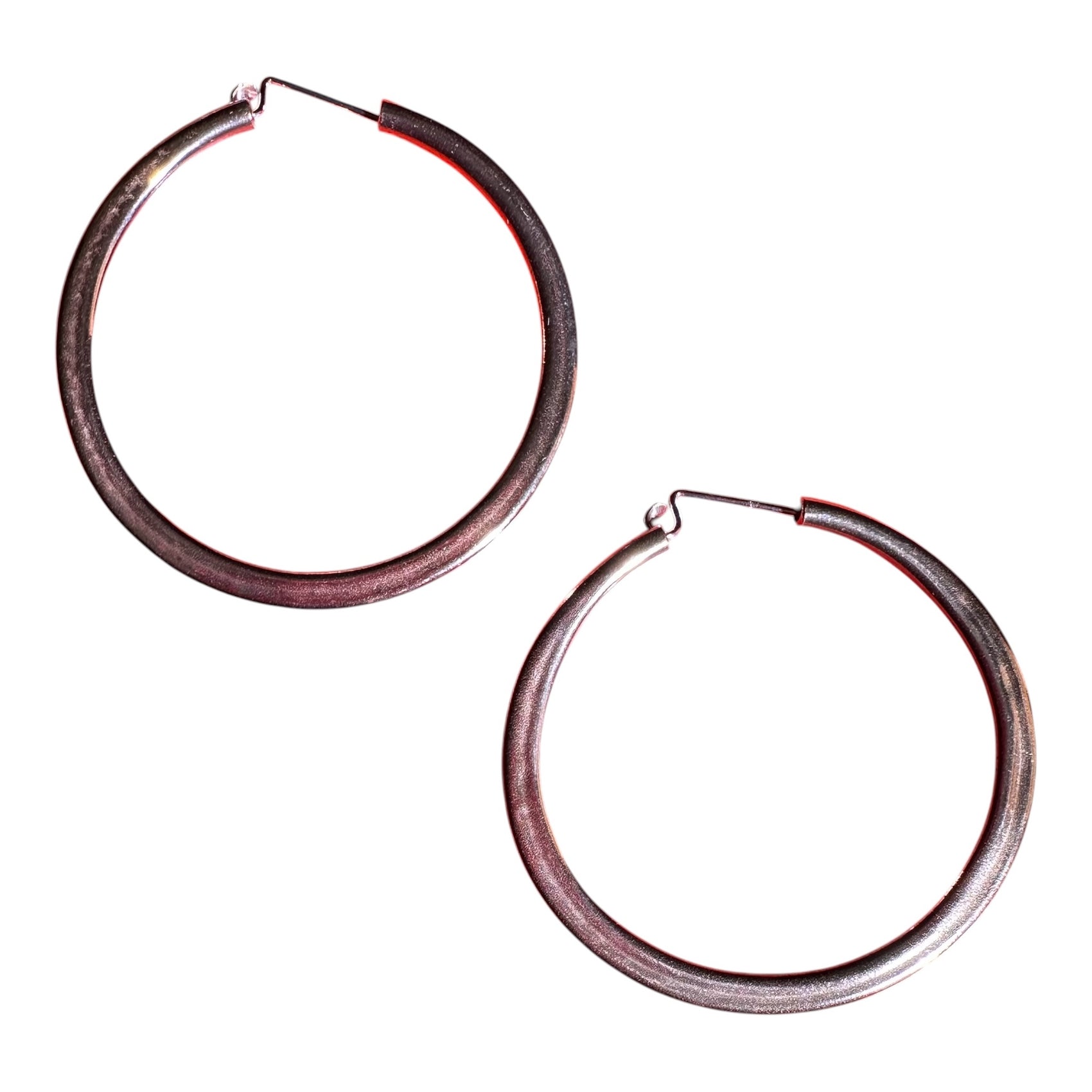 Handmade Copper Hoop Earrings – Classic Solid Copper Two Inch