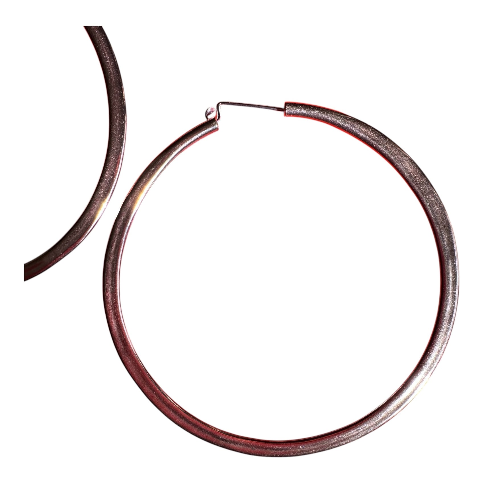 Handmade Copper Hoop Earrings – Classic Solid Copper Three Inch