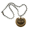 Celestial Sun and Moon on Moonstone Beaded Necklace