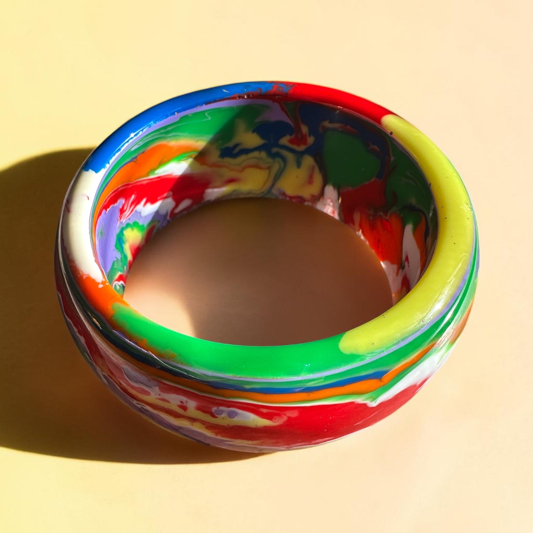 Sobral Dome Bangle Paint Swirl No.1