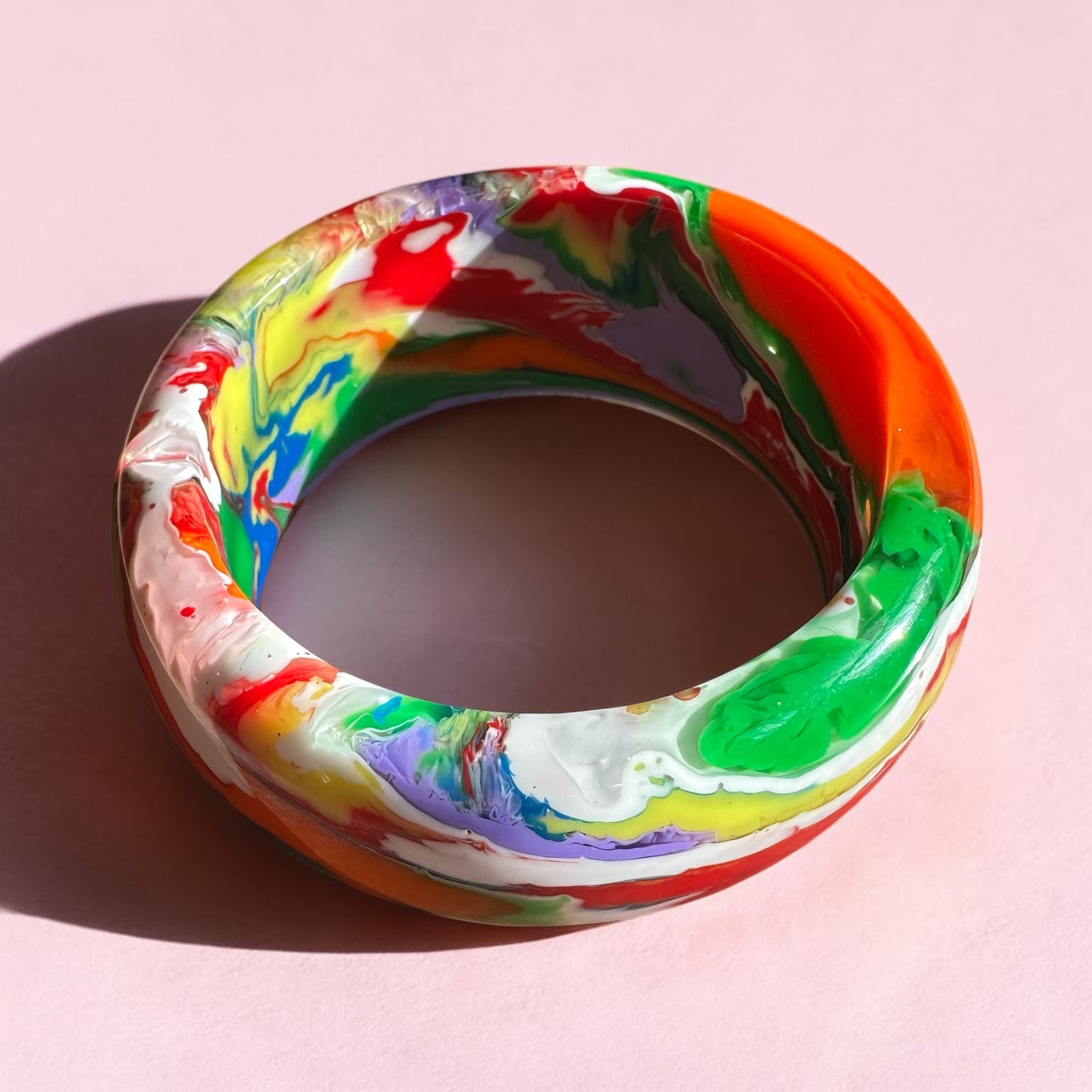 Sobral Dome Bangle Paint Swirl No.1